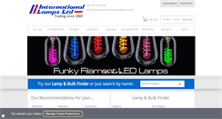 Desktop Screenshot of internationallamps.co.uk
